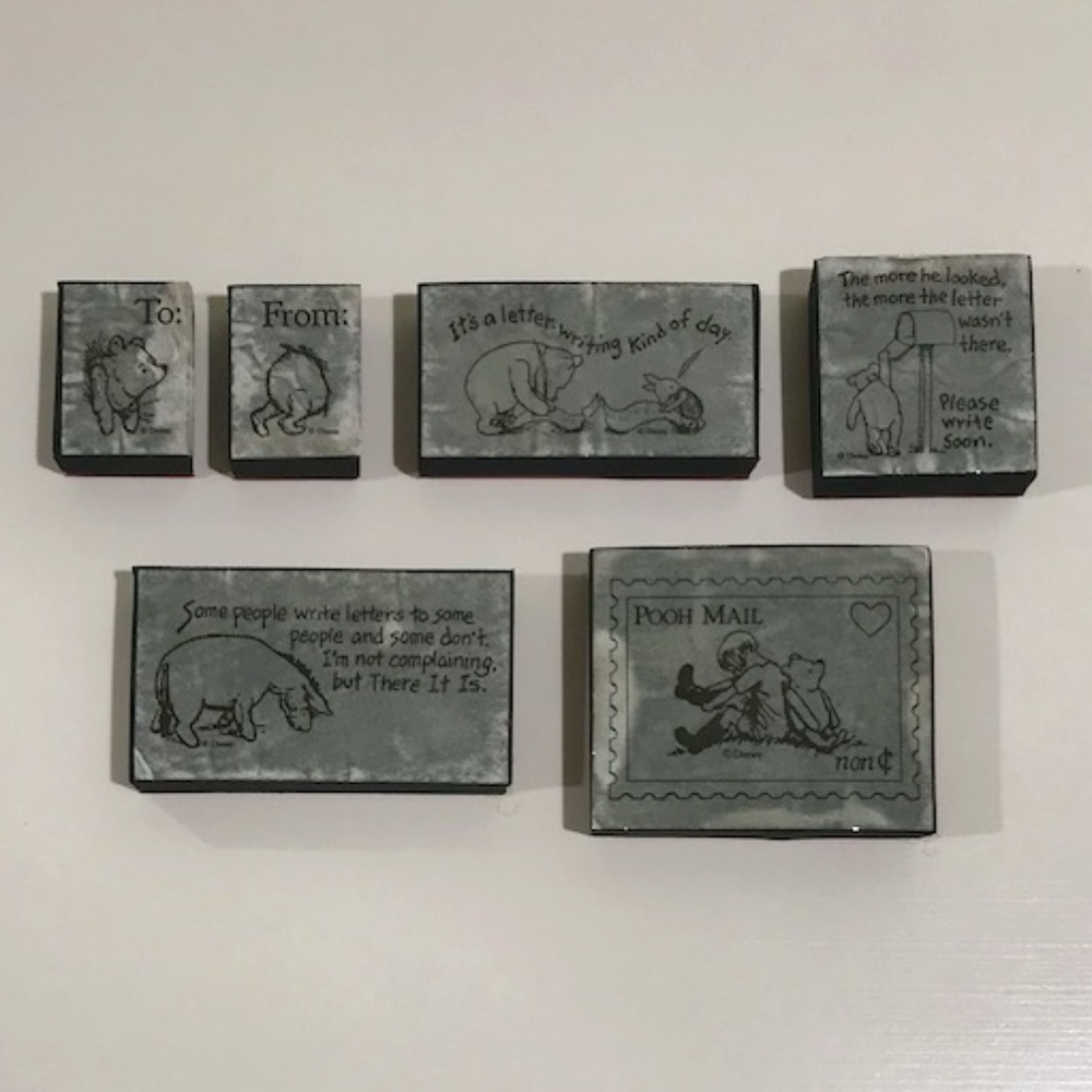 Vintage Classic Winnie the Pooh Postal Stamp Set